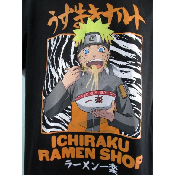 Uzumaki Naruto Shippuden Collection Ichiraku Ramen Shop Anime Style T Shirt Lg - Picture 2 of 12